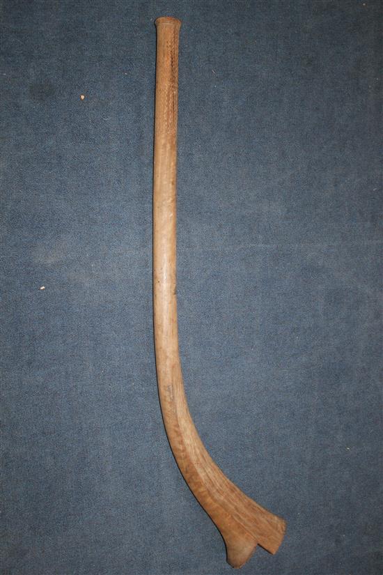 A Fijian Gata gun stock club, 42in.